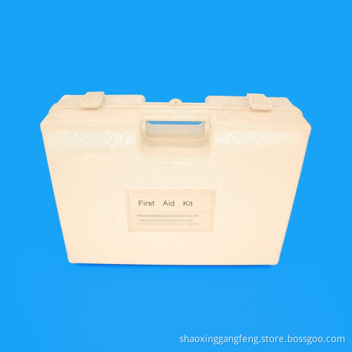 China manufacturer white plastic emergency home outdoor use medical first aid kit box